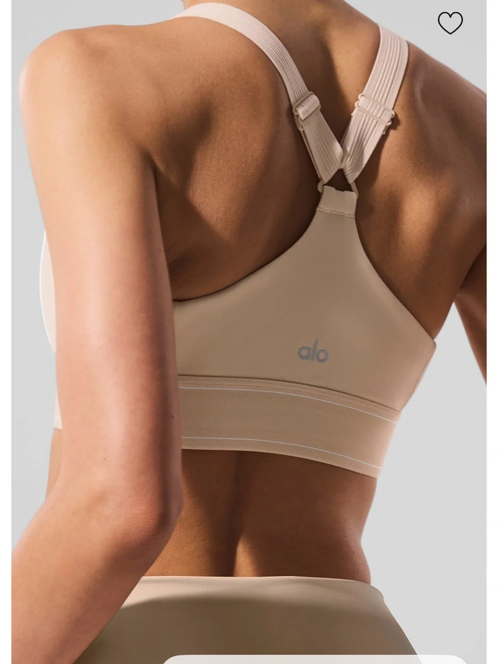 ALO Yoga Airlift Suit Up Bra and Match Point Shorts in Macadamia